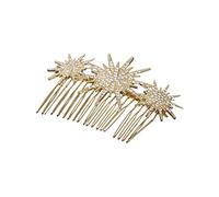 Delicado peine para el pelo con forma de estrella de diamantes de imitación para niñas, horquilla para mujer, fiesta de cumpleaños, carnavales