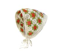 Delicado turbante de flores de ganchillo para niñas calientes para tomar fotos, diadema de punto para mujeres, accesorio para el cabello de viaje