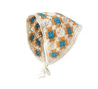 Delicado turbante de flores de ganchillo para niñas calientes para tomar fotos, diadema de punto para mujer, accesorio para el cabello de viaje, diadema de ganchillo para mujer, diadema de ganchillo
