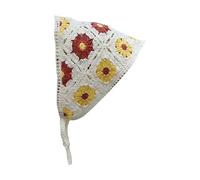 Delicado turbante de ganchillo con patrón de flores para mujer, diadema de punto para mujer, accesorio para el pelo de ganchillo hecho a mano con bonito patrón