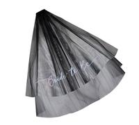 Delicado velo de letras con peine reforzado para el pelo, adecuado para bodas, fiestas de Halloween, disfraces, ocasiones especiales, velo de encaje grabado único para novia, a, Talla única