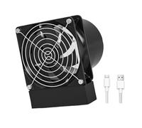 Delicado ventilador eléctrico de 3 velocidades, carga USB, motor de 2200 rpm, malla de metal, protector para taller, circulación de aire, casa de mascotas, ventilador de circulación de aire