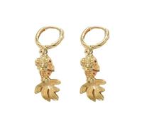 Delicados aretes de pez, elegantes aretes colgantes que ofrecen comodidad y estilos para el uso diario y vacaciones en la playa, Cobre