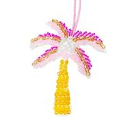 Delicados parches de tela de animales y cocoteros para bolsas y accesorios, llavero decorativo para mochila, colorido dije de criatura marina