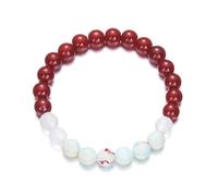Delicados pendientes de cadena, brazaletes, accesorio de amor, pulsera a juego, regalo de relación, para aniversario, parejas, pulsera de cuentas para mujeres y hombres, collar de perlas de piedra