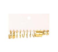 Delicados pendientes de gota, elegantes aretes de aro con perlas, juego de joyas para las orejas, juego de aretes llamativos con textura de aleación