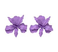 Delicados pendientes de tuerca con diseño de flor, delicados aretes de tuerca hechos a mano para uso diario