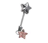 Delicados pendientes de tuerca de circonita con varita de estrella brillante, decoración para regalar a tu pareja