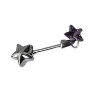 Delicados pendientes de tuerca de circonita con varita de estrella brillante, decoración para regalar a tu pareja