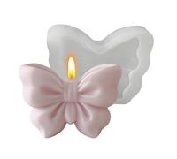 Delicate Bow Mold, Diy Candle Casting, 3.4 Inches Ribbon Shape with Soft Build, Flexible Silicone Crafting Material, Knot Ornament with Cute Style, Wax Accessory for Home and Wedding