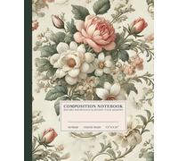 Delicate Floral Bouquet Composition Notebook | Classic College-Ruled Notebook: Timeless Elegance | 110 Pages | 7.5" x 9.25" | Perfect for Students, Writers, and Dreamers