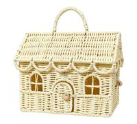 Delicate Gift: This Wicker Basket Is Woven From Paper Material, And Shaped
