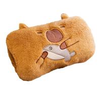 Delicate Products: Featuring a cute capybara on the front, our plush pillow is designed with pockets on each side for easy holding, warm hands, and convenient storage. The notable craftsmanship makes