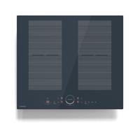 Delicatessa 2 Zonas flexibles Placa de Inducción 4 Fuegos Antracita