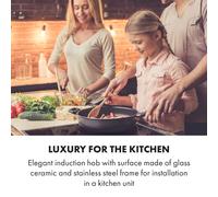 Delicatessa 60 Hybrid Placa de inducción encastrable 4 zonas 7000W color negro Klarstein