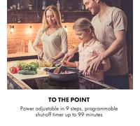 Delicatessa 60 Prime Placa de inducción 4 zonas 7000W temporizador color negro Klarstein