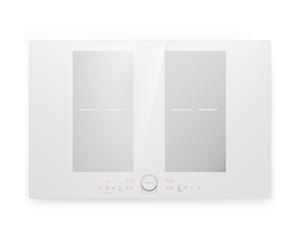 Delicatessa 77cm 2 Zonas flexibles Placa de Inducción 4 Fuegos Blanco
