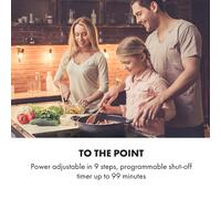 Delicatessa 90 Hybrid Placa de inducción encastrable 5 zonas 7400W color negro