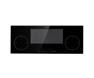 Delicatessa 90cm 1 Zona flexible Placa de Inducción 5 Fuegos Negro