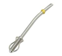 Delicatino - Bombilla Patagonia de Acero Inoxidable - Diseño Regional de 16,5 cm, Alto Rendimiento de Filtrado - Perfecta para Mates Medianos - Color Acero