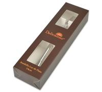 Delicatino - Bombilla Premium de Acero Inoxidable - Accesorio para Mate de 19 cm con Filtro y Acabado Pulido de Alto Brillo - Incluye Cepillo de Limpieza