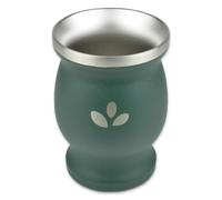 Delicatino - Mate de Acero Inoxidable para Yerba Mate - Natural Green Verde 200ml - Térmico Doble Pared y Apto Lavavajillas - Diseño Moderno