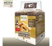 Delicia 850G Mehlwürmer Futter-Mix Picknic Ecopick Gartenvögel Erizo Reptiles