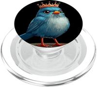 Delicia de pájaro coronado gruñón para niños y niñas PopSockets PopGrip para MagSafe