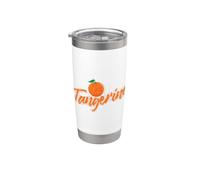 Delicia rica en vitaminas de naranja Vaso térmico de acero inoxidable de doble pared