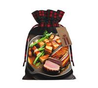 Deliciosa bolsa con cordón estampada para fiestas, bodas y festivales, poliéster ligero