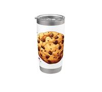Deliciosa galleta gigante con chispas de chocolate Vaso térmico de acero inoxidable de doble pared
