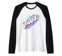 Deliciosas vibraciones de buena fe con rosa y azul - Coccin Kandi Camiseta Manga Raglan