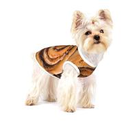 Delicioso patrón de Pan de Rollos de Canela,Camiseta de algodón sin Mangas para Mascotas, Chaleco Transpirable, Suave y elástico para Cachorros,L