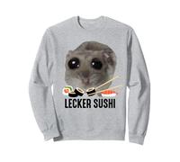Delicioso Sushi X Sad Hamster Meme. Fish Food Lover Lecki Sushi Sudadera