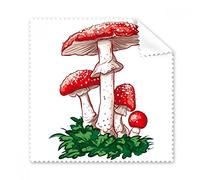 Deliciosos rojo seta venenosa ilustración gafas paño de limpieza paño móvil limpiador de pantalla 5 unidades regalo