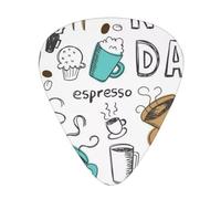 Delicious Coffee Premium Bass - Púas de guitarra eléctrica para bajo para una experiencia musical sin igual