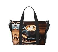 Delicious Coffee Print - Bolsa de viaje versátil para viajes de negocios y personales, color negro, talla única, Black, Talla única