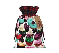 Delicious Cupcakes - Bolsa resistente con cordón de 4.7 x 6.9 pulgadas, bolsa de regalo moderna y práctica para necesidades diarias, 1 unidad