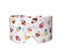 Delicious Cupcakes - Orejeras para dormir con estampado de cupcakes para adultos y niños, suaves, opacas, para viajes, siesta, hogar, oficina