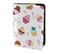 Delicious Cupcakes - Soporte para pasaporte con impresión de cupcakes, artículos esenciales de viaje, cartera antirrobo para tarjetas y pasaportes, tamaño para adaptarse a todos los pasaportes