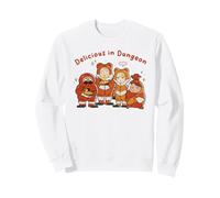 Delicious in Dungeon Chibi Frog Suit Snack Time Doodle Anime Sudadera