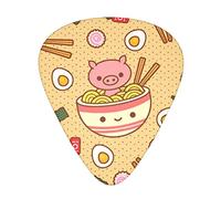 Delicious Sweet Ramen Advanced púa de guitarra 12 piezas Tres grosores para bajo, guitarra eléctrica, funda para guitarra acústica