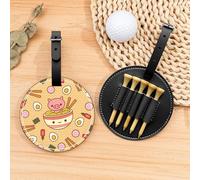 Delicious Sweet Ramen - Bolsa organizadora de camisetas de golf, bolsa deportiva portátil negra con clip para cinturón, fácil de transportar