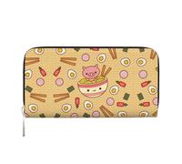 Delicious Sweet Ramen - Cartera de mano de piel para mujer, 7.9 x 3.9 pulgadas, con capacidad para uso casual de viaje, Negro -, Talla única