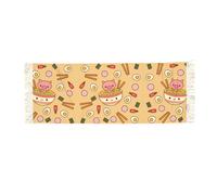 Delicious Sweet Ramen Cashmerette - Bufanda ligera de moda para mujer, envolturas cuadradas, satén suave para otoño e invierno