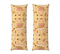 Delicious Sweet Ramen - Funda de almohada de cuerpo largo de 20 x 54 pulgadas, transpirable y suave, ideal para decoración del hogar, dormitorio y regalos
