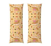 Delicious Sweet Ramen - Funda de almohada de cuerpo largo de 20 x 60 pulgadas, forro de cama acogedor y cómodo, decoración del hogar, experiencia decorativa