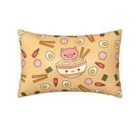 Delicious Sweet Ramen - Funda de almohada de satén de 50,8 x 76,2 cm, perfecta para personas que duermen de lado y experiencia de memoria abrazable, ideal para decoración del hogar