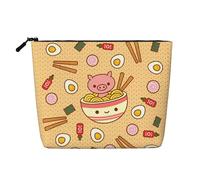Delicious Sweet Ramen - Neceser versátil de viaje, bolsa de maquillaje de cáñamo falso, multiusos, organizador de accesorios cosméticos, Black, Talla única