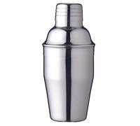 Delidge Coctelera con colador, pequeña coctelera de Martini de acero inoxidable, coctelera pequeña coctelera de barman, coctelera de una sola barra, coctelera de espresso (11.7 onzas 350 ml)